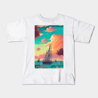 Surreal Sailing Kids T-Shirt